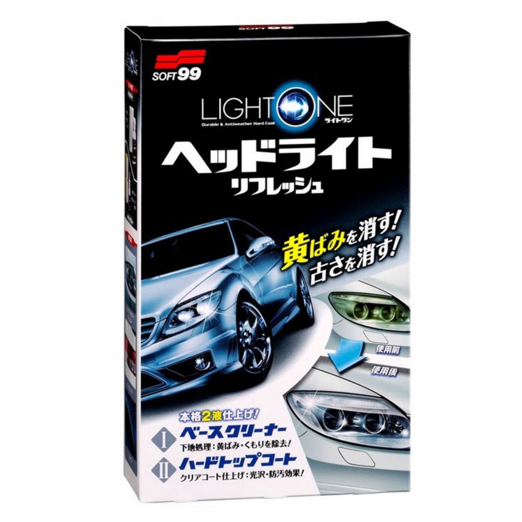 Tổng quan Dung dịch làm sạch và đánh bóng đèn xe LIGHT ONE - Soft99