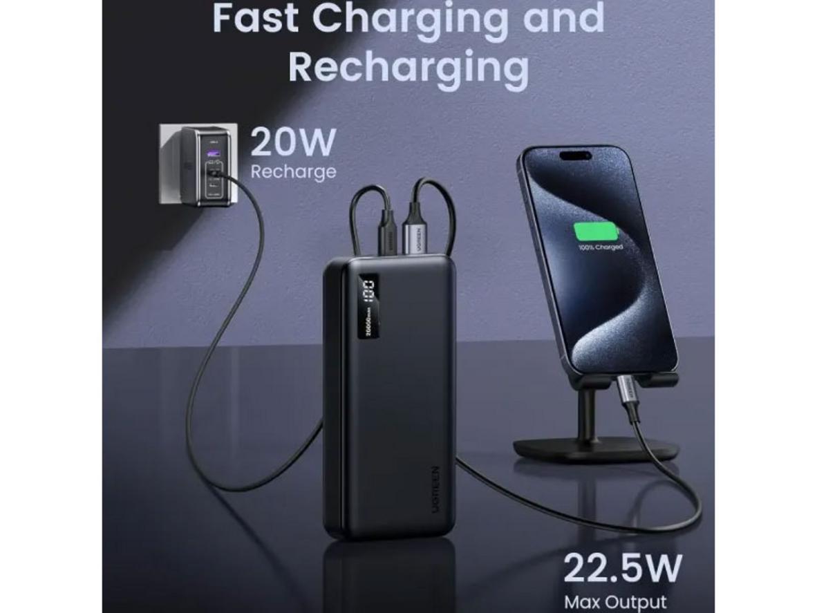 Dung lượng 20.000 mAh cho nhu cầu sử dụng cả ngày