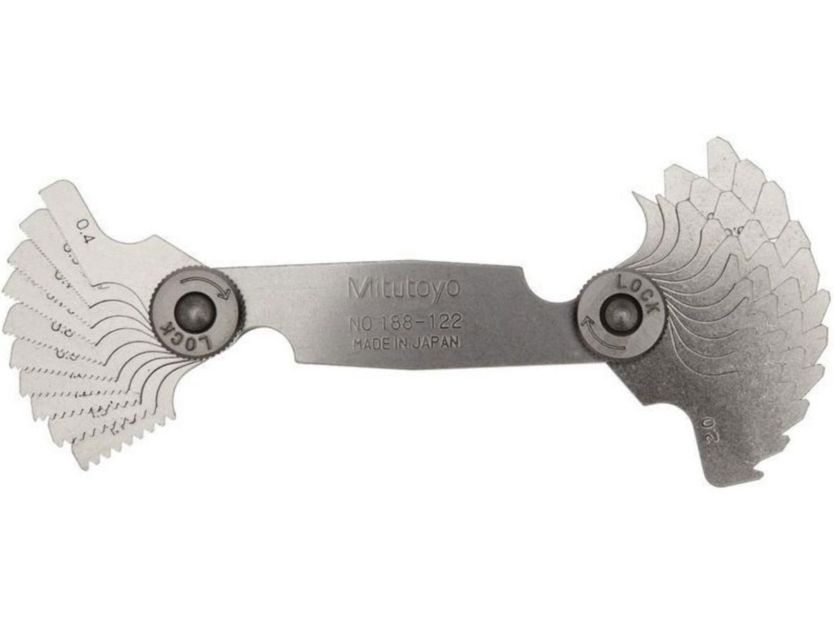 Tổng quan Dưỡng đo ren 21 lá Mitutoyo 188-122 (0.4mm - 7mm)