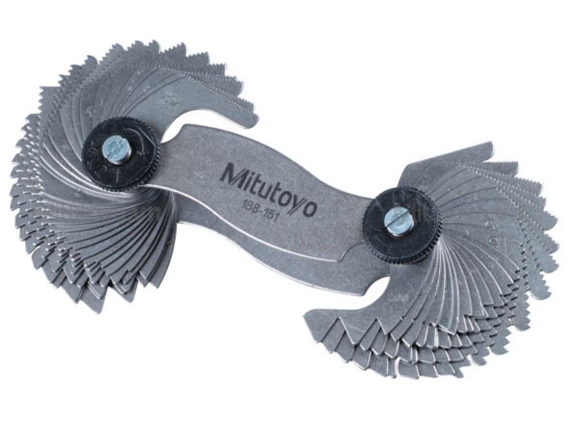 Dưỡng đo ren 51 lá Mitutoyo 188-151 (0.4mm - 7mm)