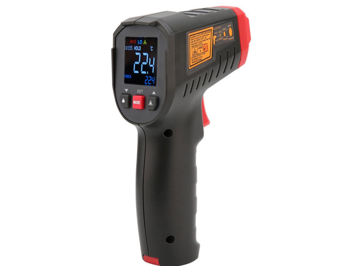 Emissivity điều chỉnh giúp đo đa dạng bề mặt.
