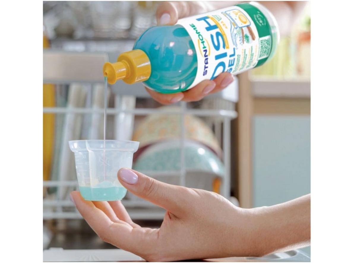 Dạng gel đậm đặc hòa tan nhanh, tối ưu cho chu trình rửa.