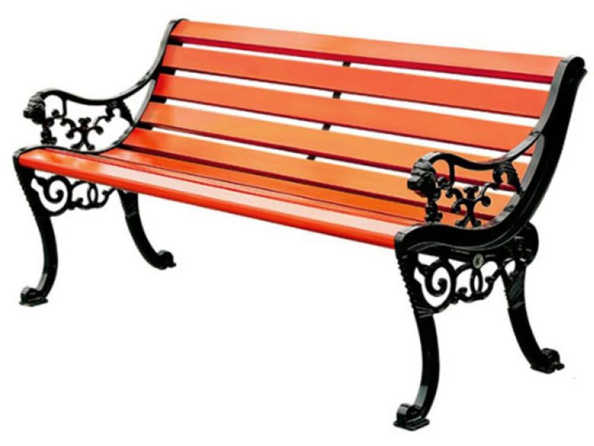 Tổng quan Ghế công viên có tựa gỗ nhựa đầu hổ 120cm (GCVDH1.2-GG)