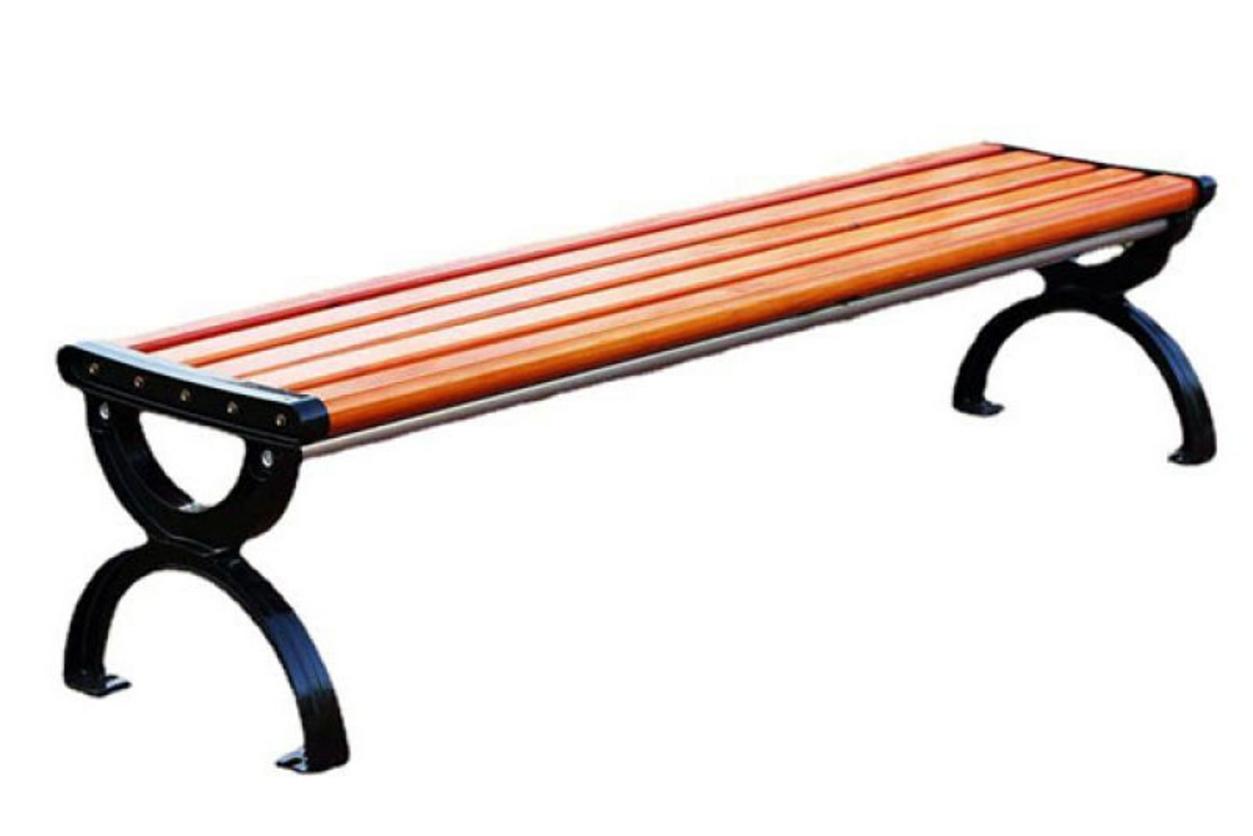 Ghế công viên không tựa gỗ nhựa 120cm (PTGK-1.2)