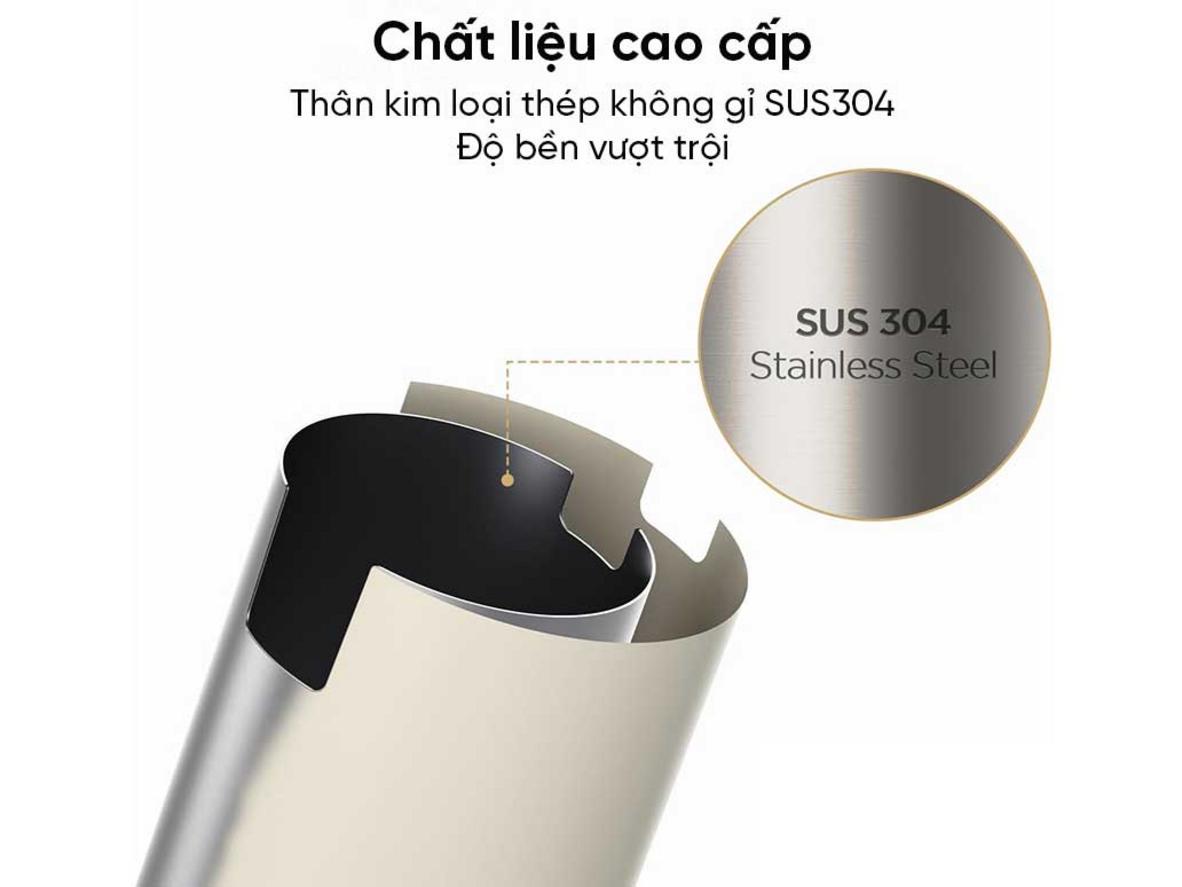 Hai mức tạo bọt 0.4g và 0.8g cho nhu cầu sử dụng khác nhau.