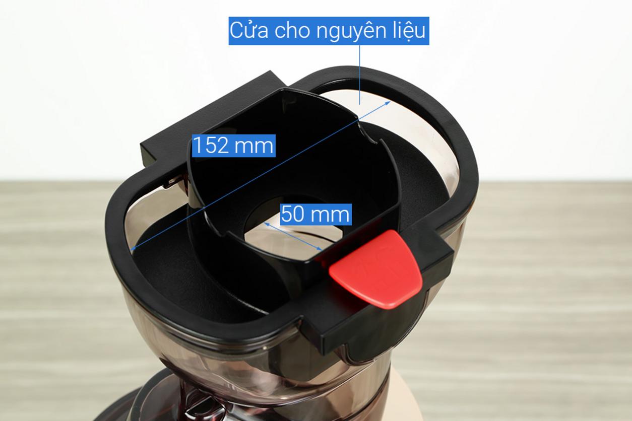 Họng tiếp lớn 82mm tiện hơn khi dùng