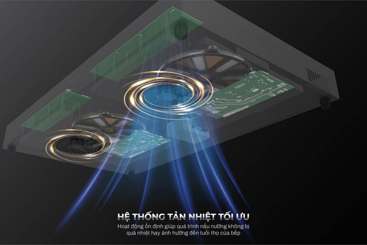 Inverter giúp tiết kiệm điện và nấu đều hơn.
