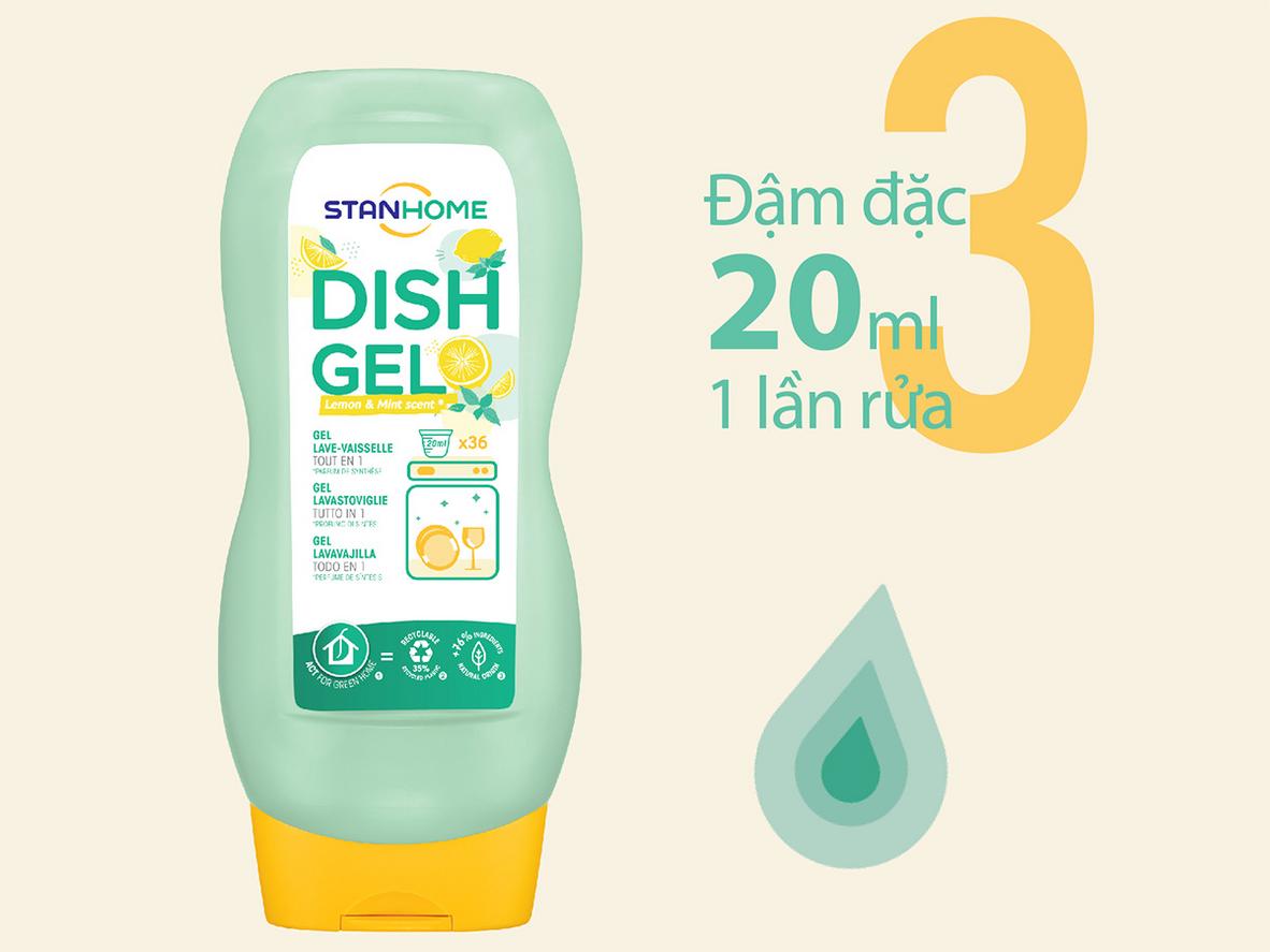 Anti-odor kết hợp hương chanh bạc hà giúp máy rửa bát dễ chịu hơn