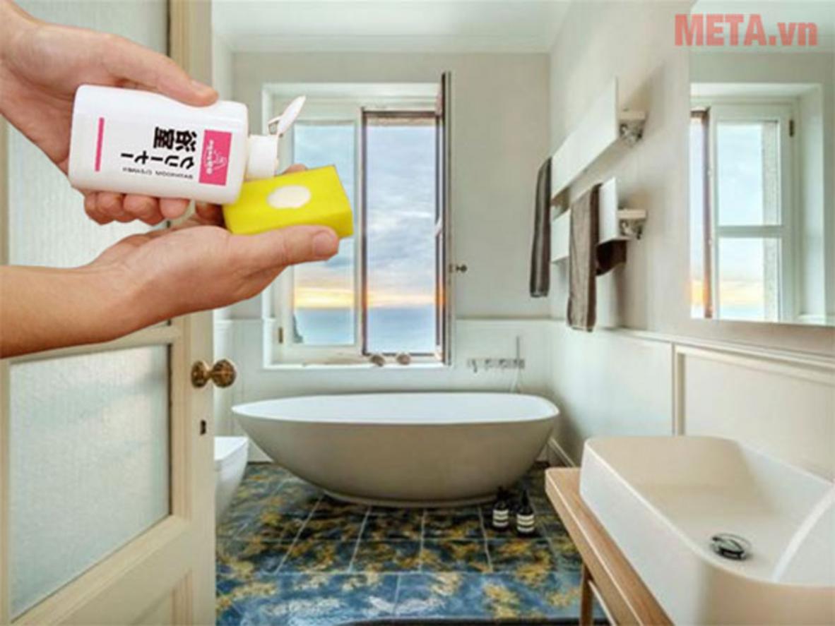 Hiệu quả làm sạch men sứ phòng tắm và bề mặt ceramic