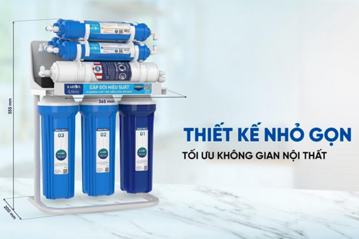 Công nghệ RO 50 GPD giúp lọc sạch hiệu quả.