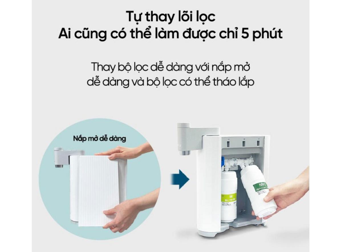 Lọc trực tiếp, không dùng điện, thao tác đơn giản