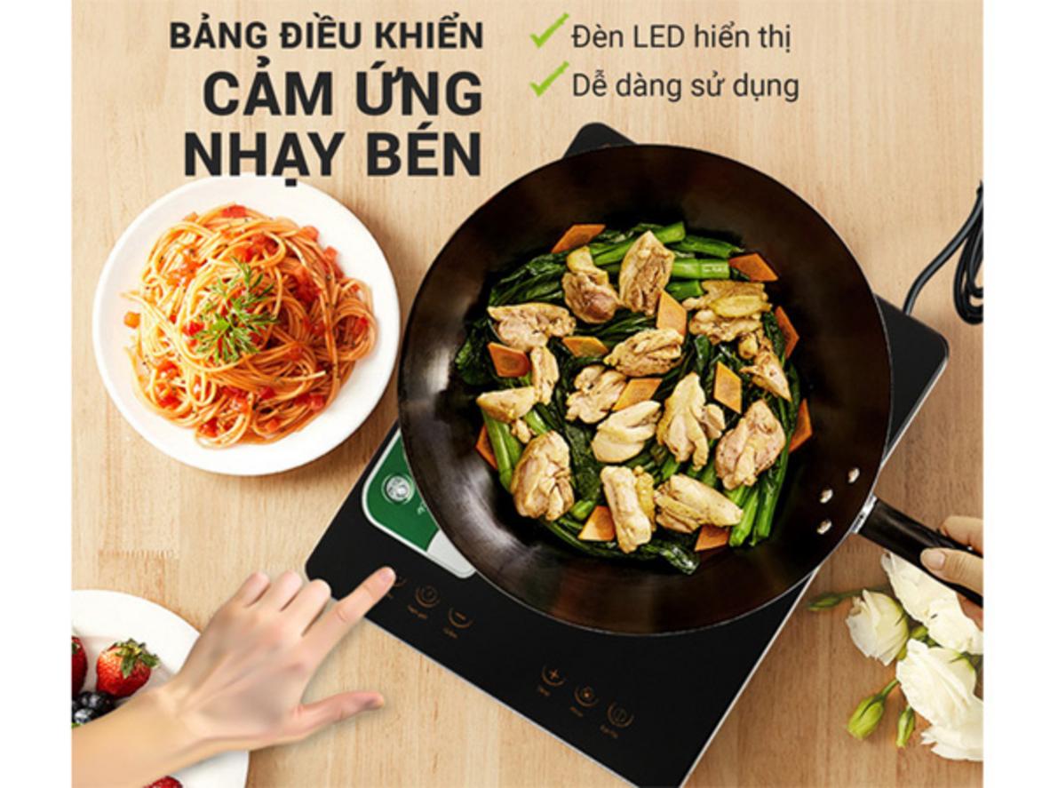 Mâm từ đồng nguyên chất cho độ bền và khả năng truyền nhiệt ổn định.