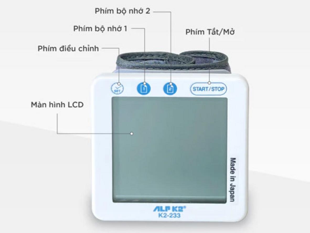Màn hình LCD 15 chữ số dễ quan sát