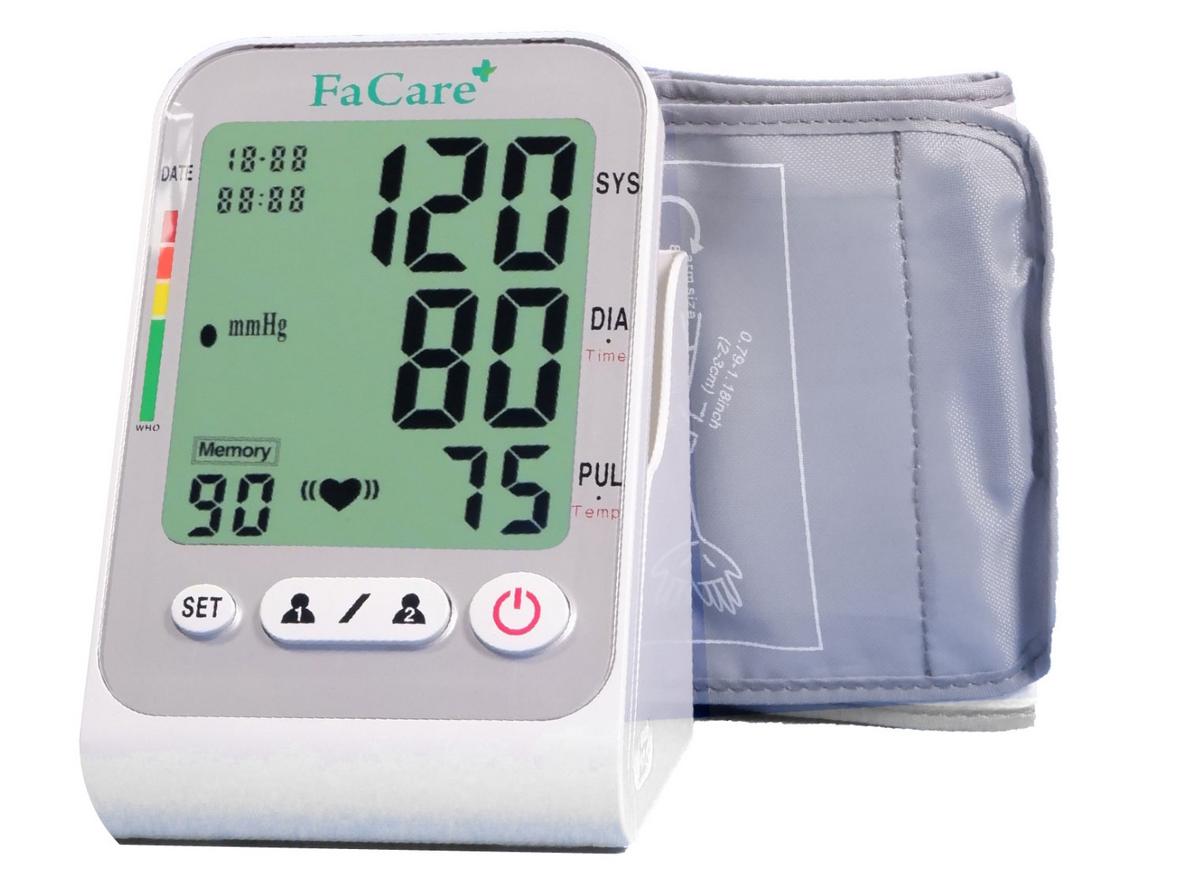 Màn hình LCD đổi màu theo mức huyết áp WHO.
