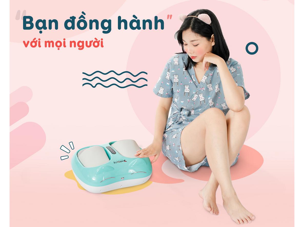 Massage 3D kết hợp 8 túi khí giúp ôm và thư giãn bàn chân.