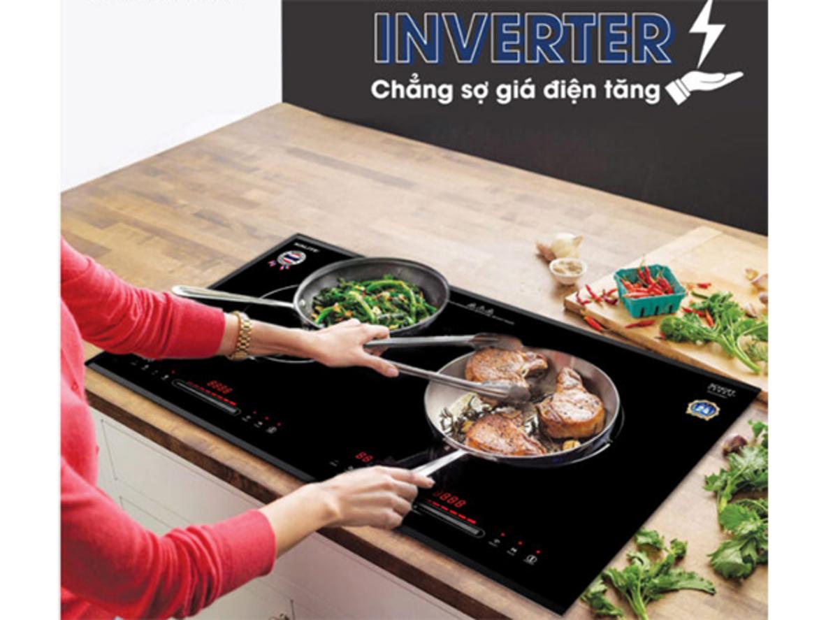 Mặt kính Schott Ceran bền đẹp, dễ vệ sinh.