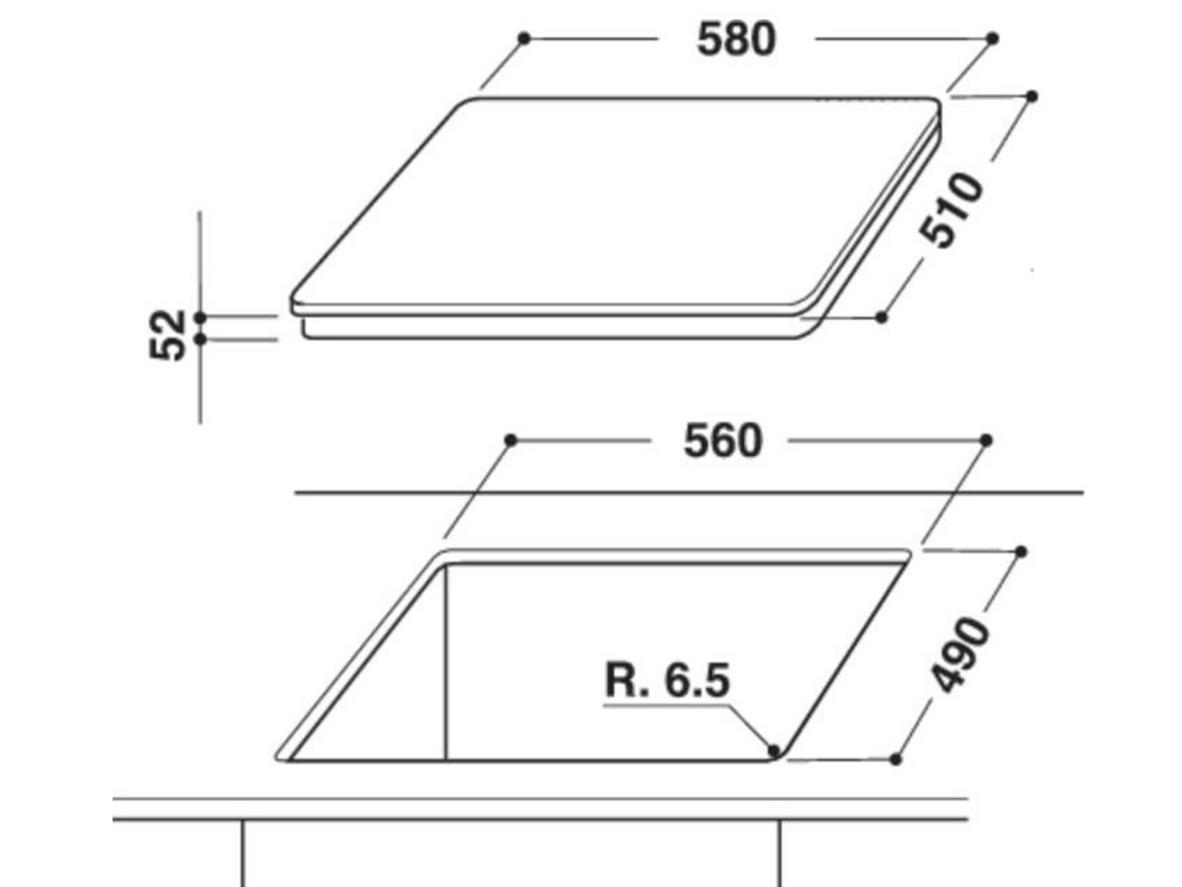 Mặt kính Schott Ceran và Slider 9 mức hiện đại.