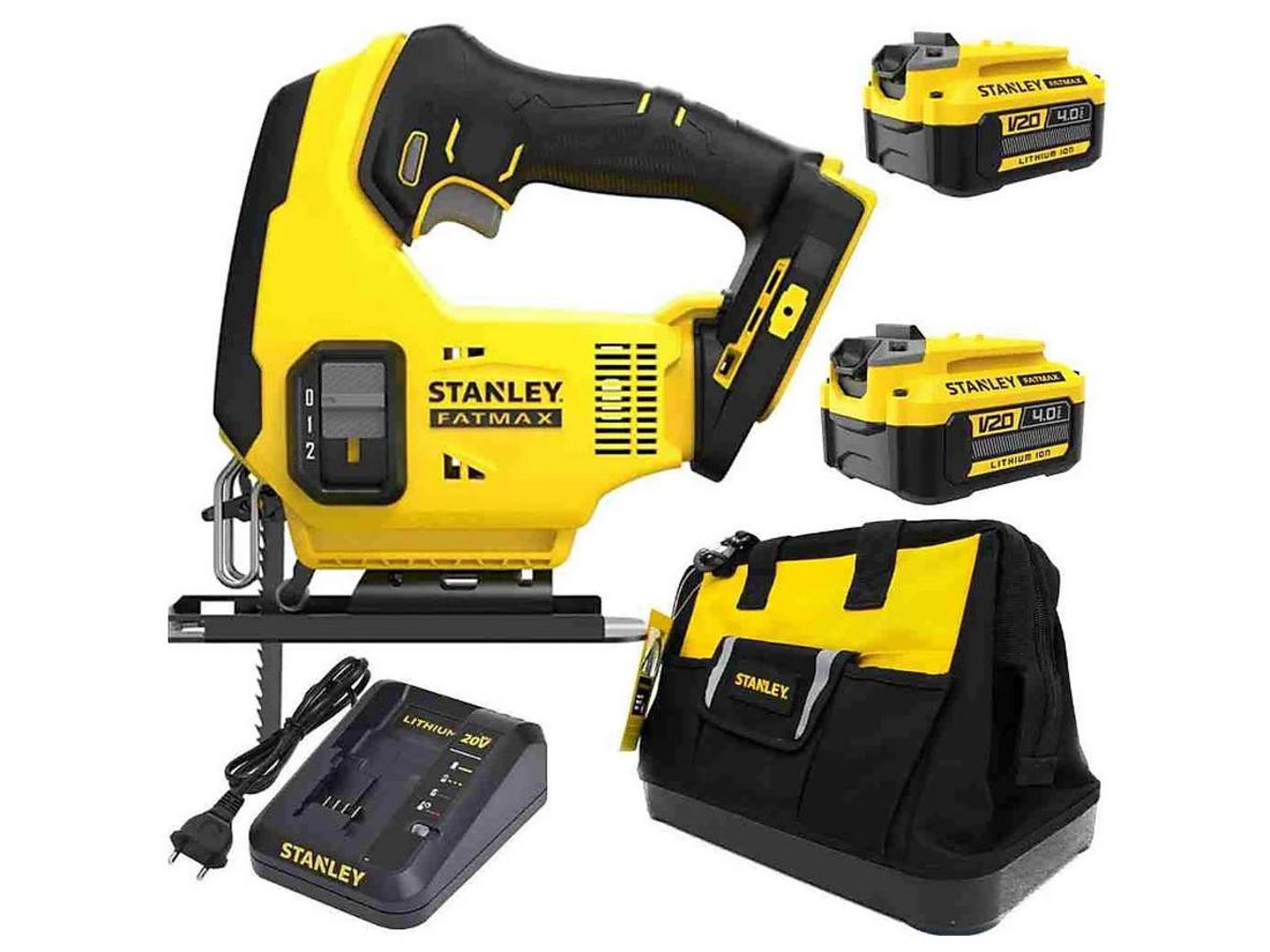 Tổng quan Máy cưa lọng pin Stanley SCJ600D2 20V (sạc + 2 pin 2Ah)