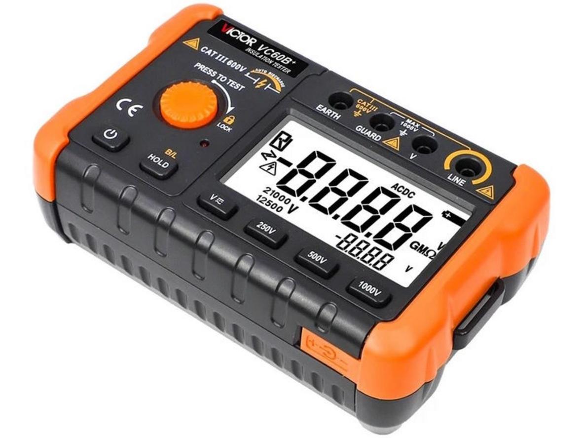 Tổng quan Máy đo điện trở cách điện Victor VC60B+ (500V/ 0.6MΩ~1999MΩ)