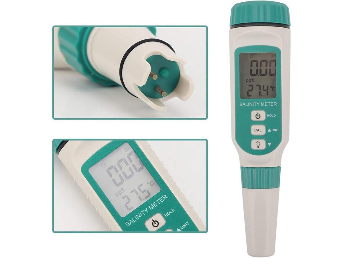 Tổng quan Máy đo độ mặn Smartsensor AR8012 (0 - 9.99 ppt / 10 - 50 ppt, ± 3% FS ± 1 digit)