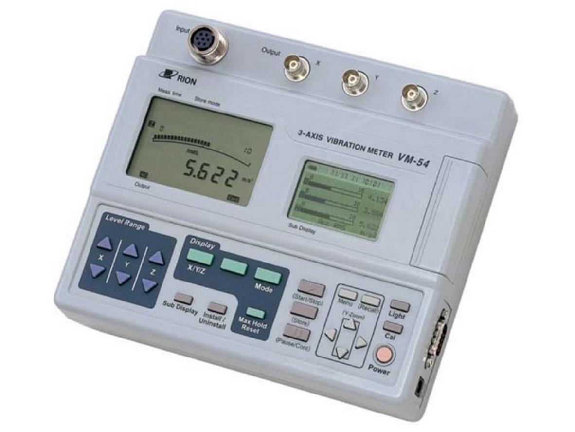 Tổng quan Máy đo độ rung 3 chiều Rion VM-54