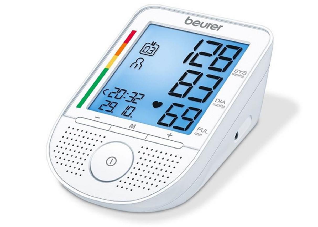 Tổng quan Máy đo huyết áp bắp tay có giọng nói Beurer BM49