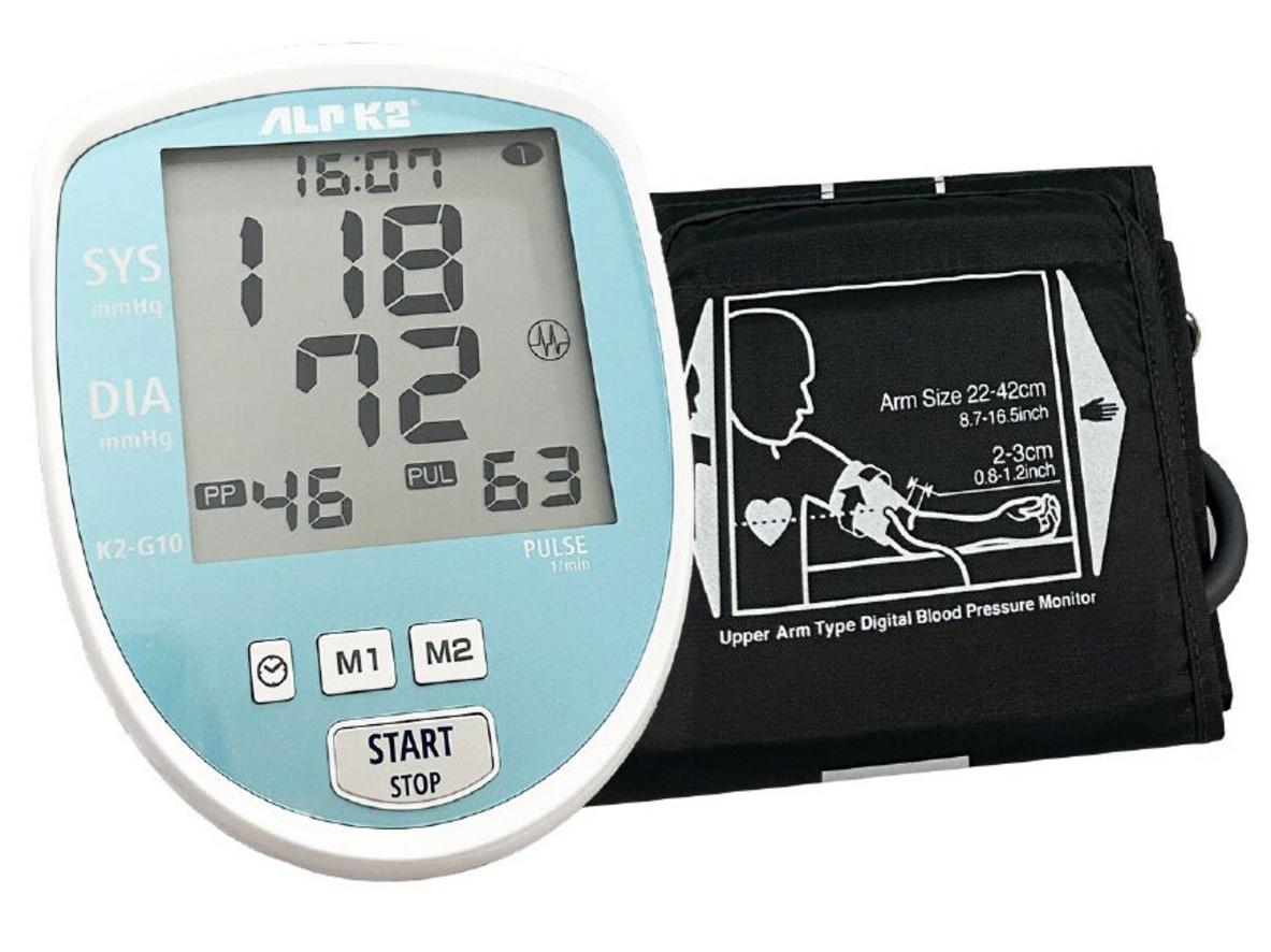 Tổng quan Máy đo huyết áp điện tử bắp tay ALPK2 K2-G10