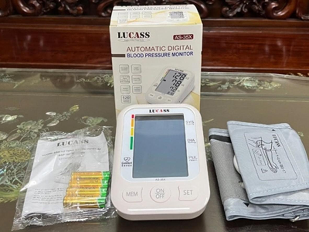 Tổng quan Máy đo huyết áp điện tử bắp tay Lucass AS-35X