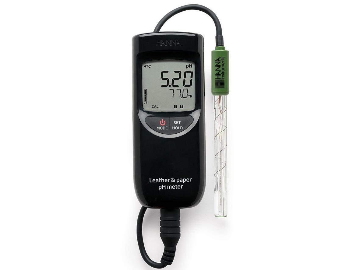 Máy đo pH, nhiệt độ cho bề mặt giấy và da thuộc Hanna HI99171