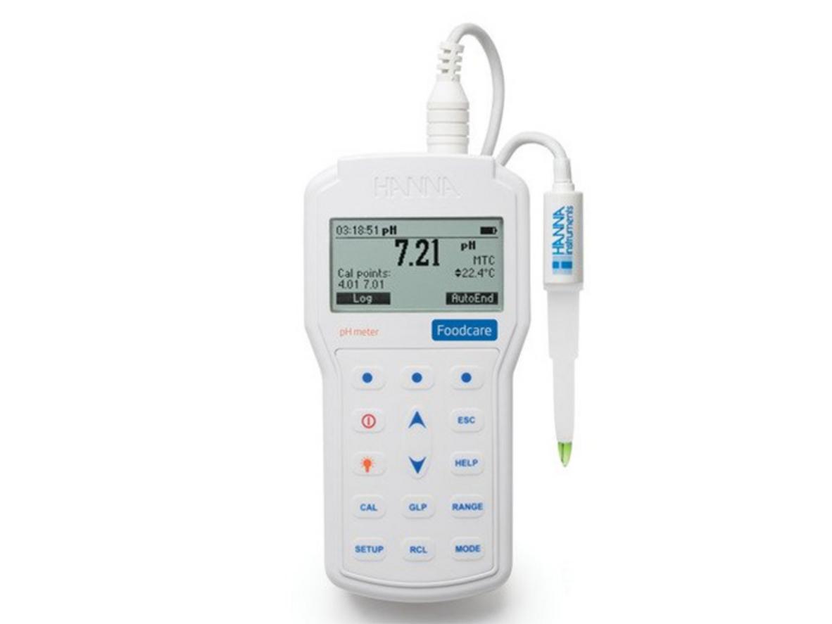 Tổng quan Máy đo pH, nhiệt độ trong thực phẩm độ chính xác cao Hanna HI98161