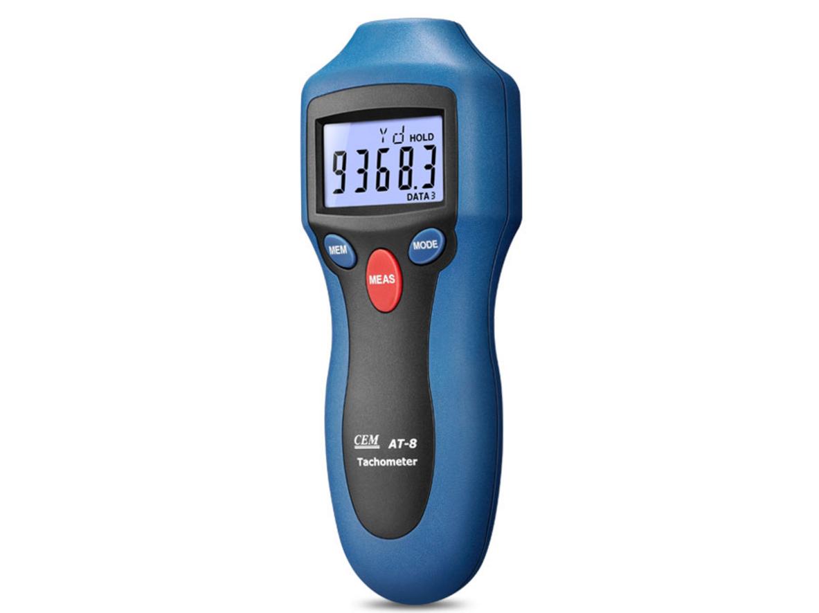 Máy đo tốc độ vòng quay tiếp xúc / không tiếp xúc CEM AT-8 (2 - 99.999 RPM)