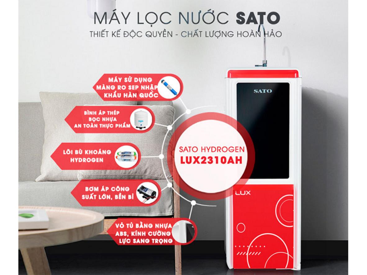 Hệ thống 10 cấp lọc RO của Máy lọc nước Sato Hydrogen LUX LUX2310AH