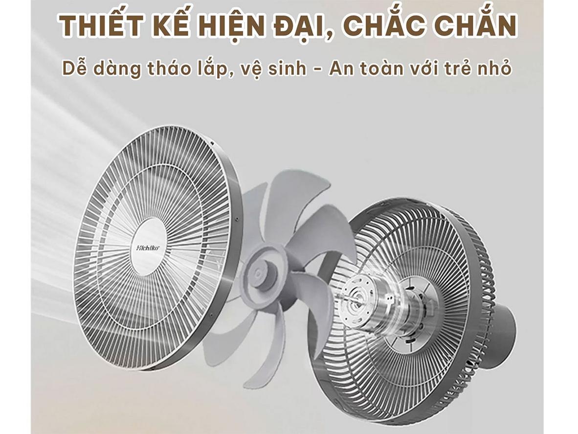 Motor dây đồng và thân sắt sơn tĩnh điện cho độ bền cao.