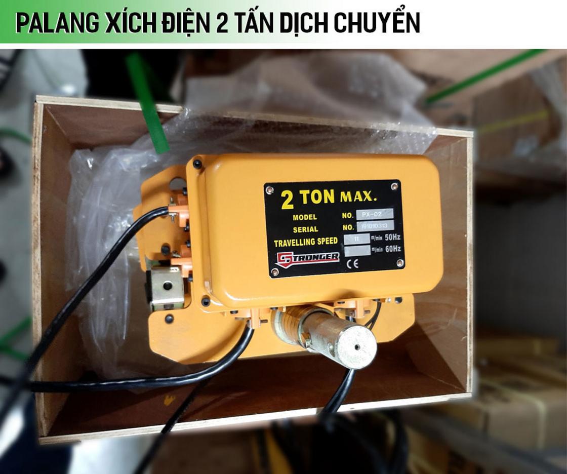 Tải trọng 2 tấn cho công việc nâng hạ nặng