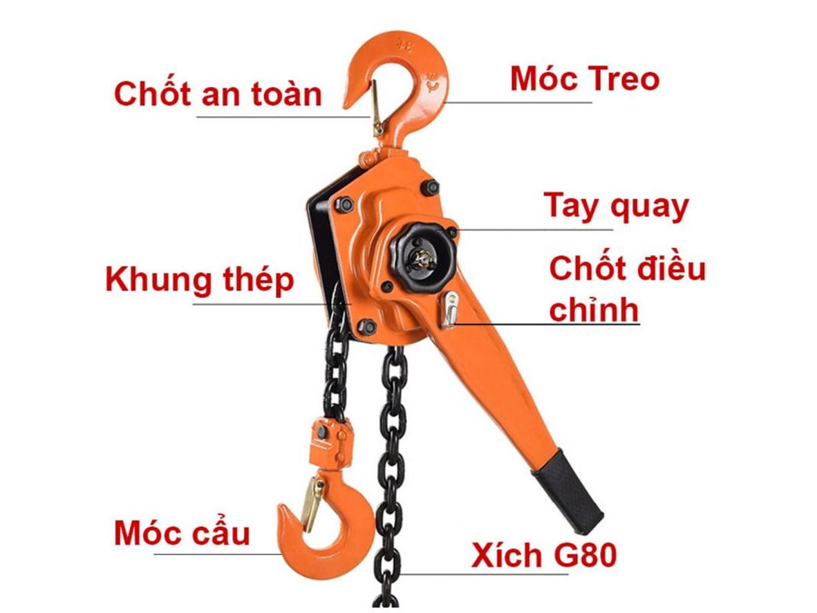 Tải trọng 1.5 tấn phù hợp cho nhu cầu nâng hạ thực tế.