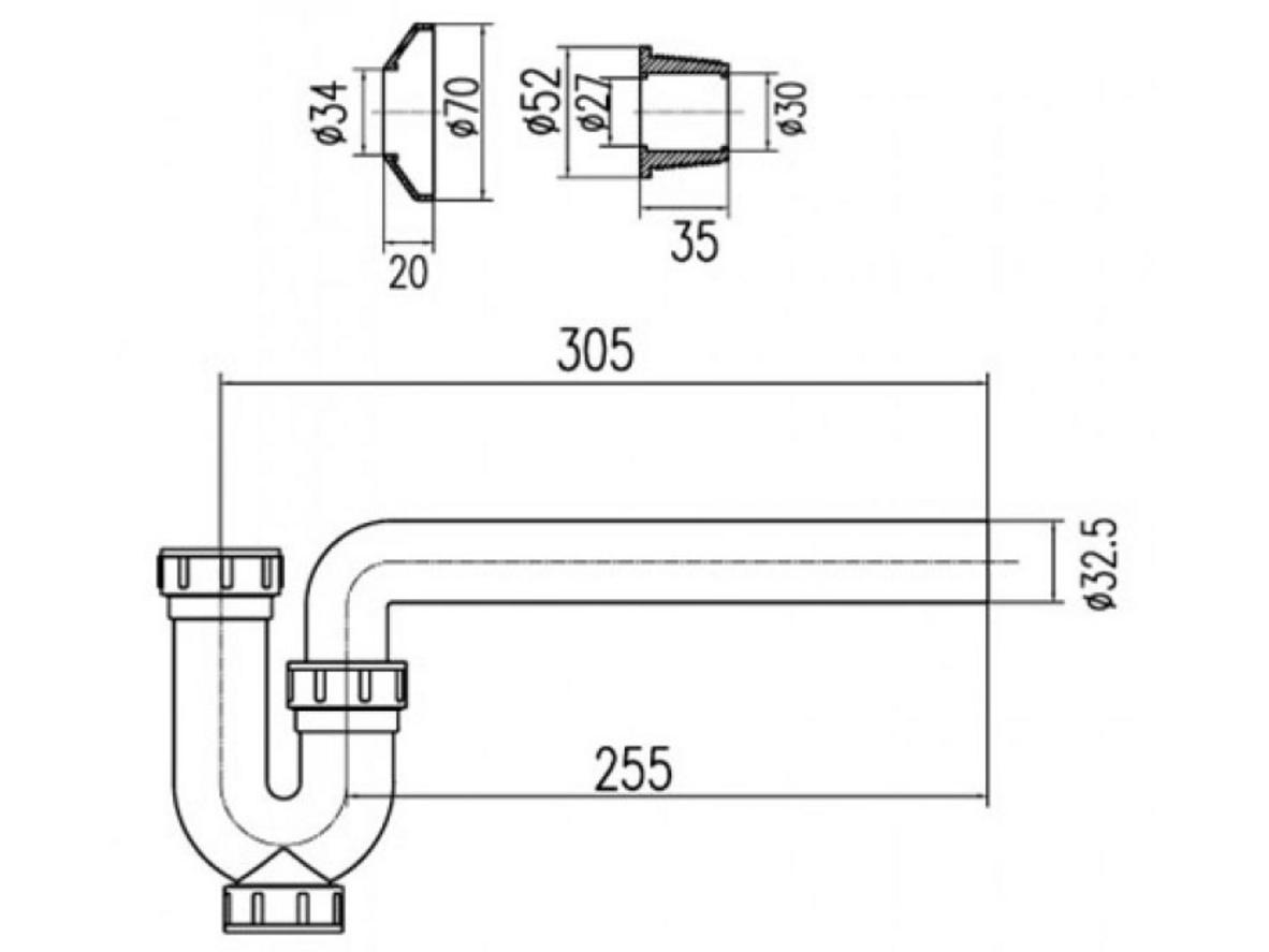 Nhựa ABS cao cấp giúp ống xả bền nhẹ, dễ lắp đặt.