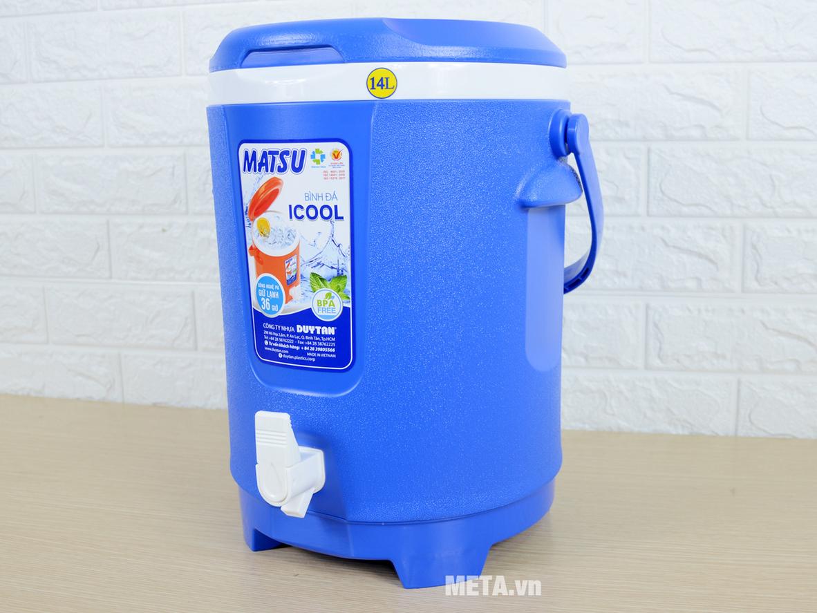 Thân bình bằng nhựa PP chính phẩm bền chắc.