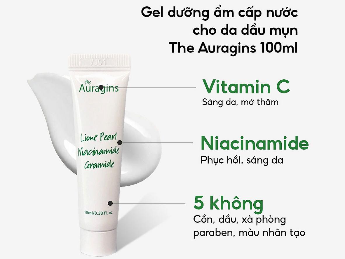 Niacinamide hỗ trợ kiềm dầu và làm dịu da.