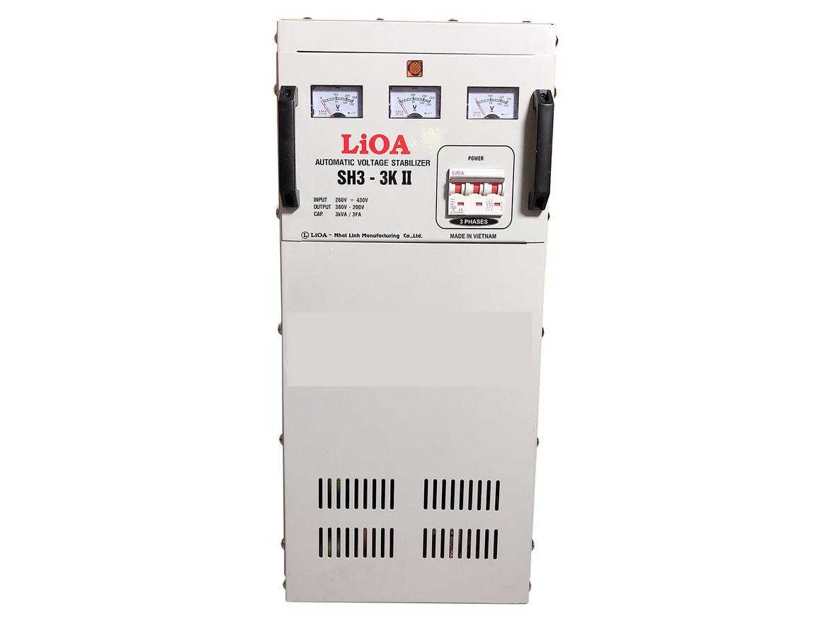 Tổng quan Ổn áp 3 pha khô 3KVA Lioa SH3-3KII (Dải điện áp đầu vào 260V - 430V)