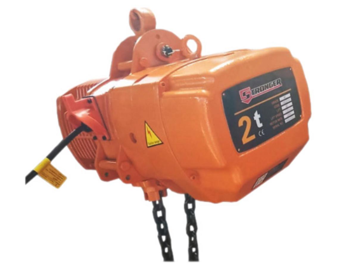 Tổng quan Palang xích điện Stronger 2T 4m Single Fall (Loại treo cố định)