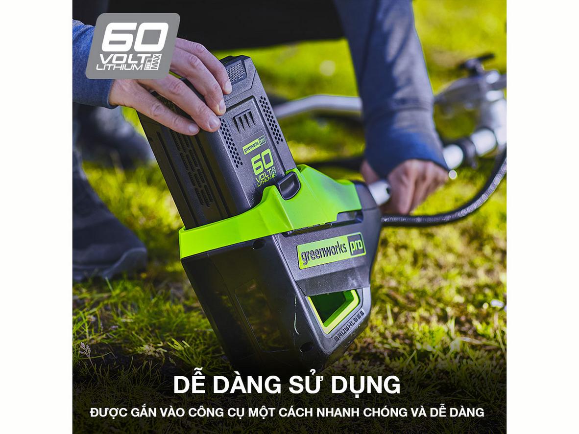 Tổng quan Pin Greenworks Pro Lithium ion 60V 5Ah LB605