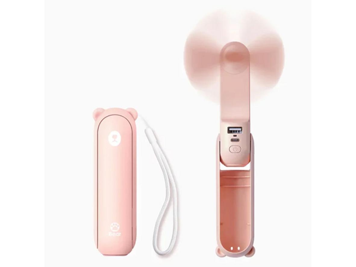 Tổng quan Quạt cầm tay mini Jisulife F8 tích hợp sạc dự phòng, đèn pin