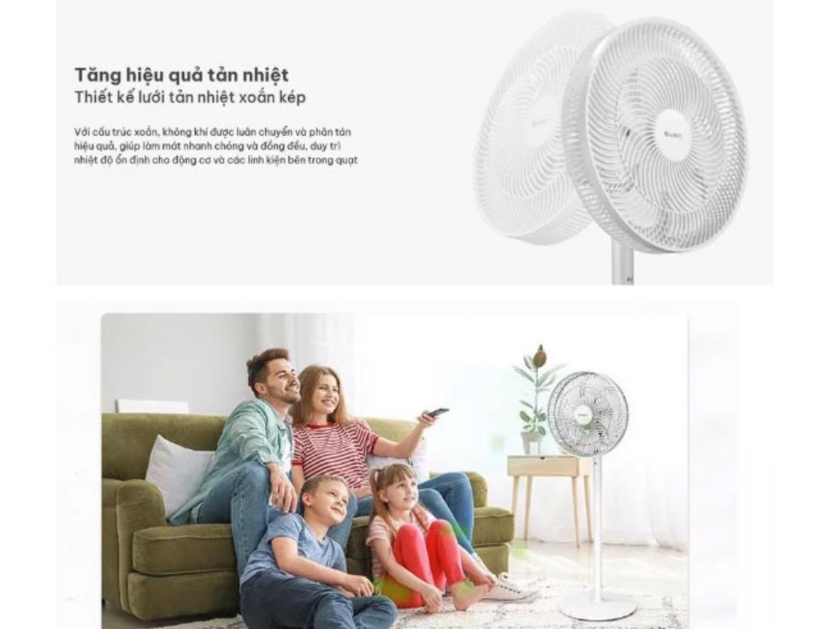 Thiết kế gọn gàng của Quạt đứng Gree FDWK-3515BAH7