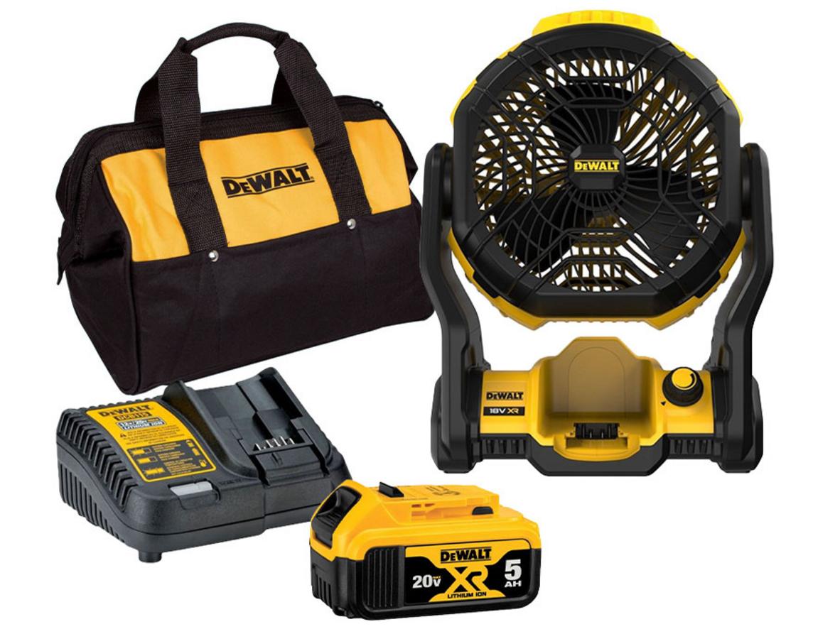 Tổng quan Quạt dùng pin 20V DeWalt DCE512P1 (sạc, 1 pin 5.0Ah)