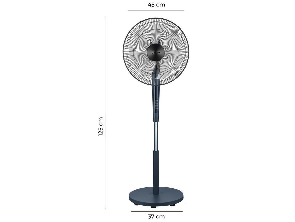 Công suất 55W và 7 cánh giúp làm mát nhanh, gió tỏa rộng.