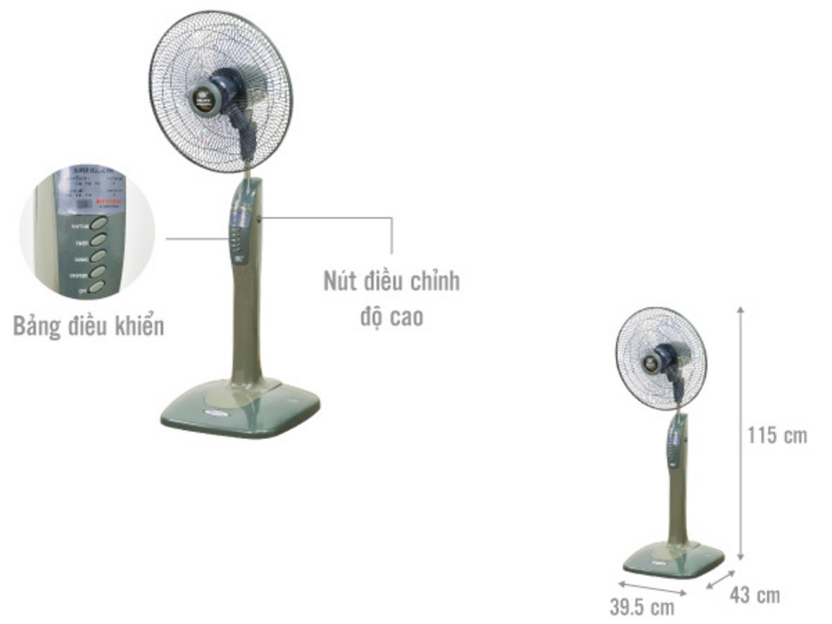 Remote tiện lợi cho Quạt đứng Điện Cơ 91 QĐ-KMA