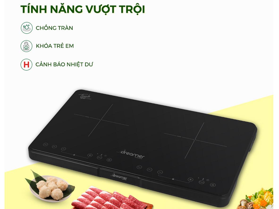 Bảng điều khiển cảm ứng và các tính năng an toàn thông minh.