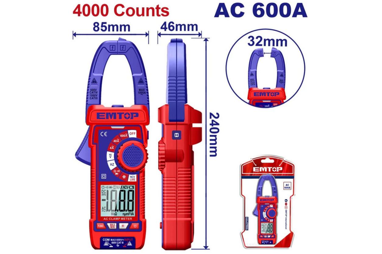 True RMS 4000 counts cho kết quả đo ổn định và chính xác hơn.