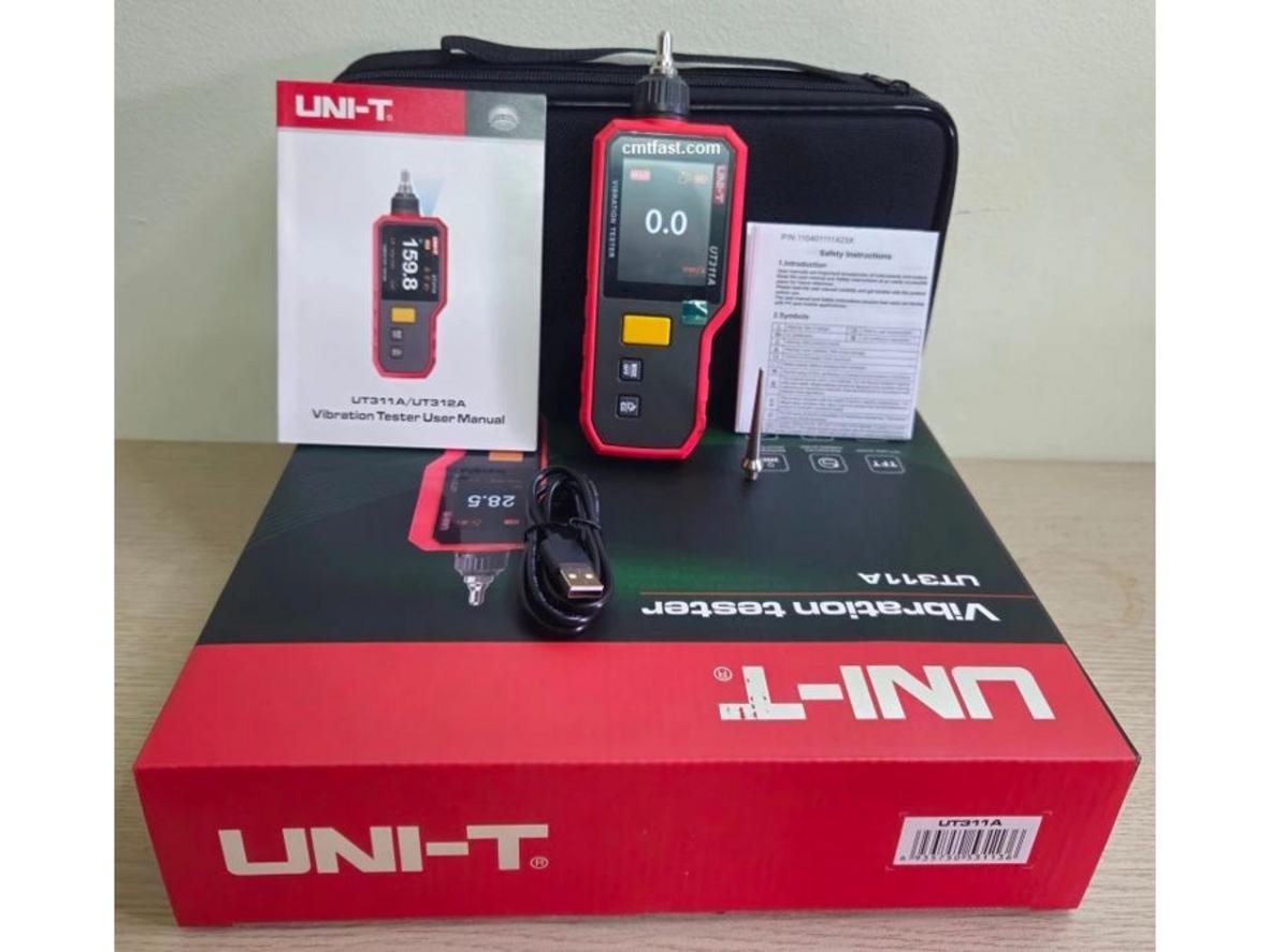 Theo dõi vận tốc rung với UT311A