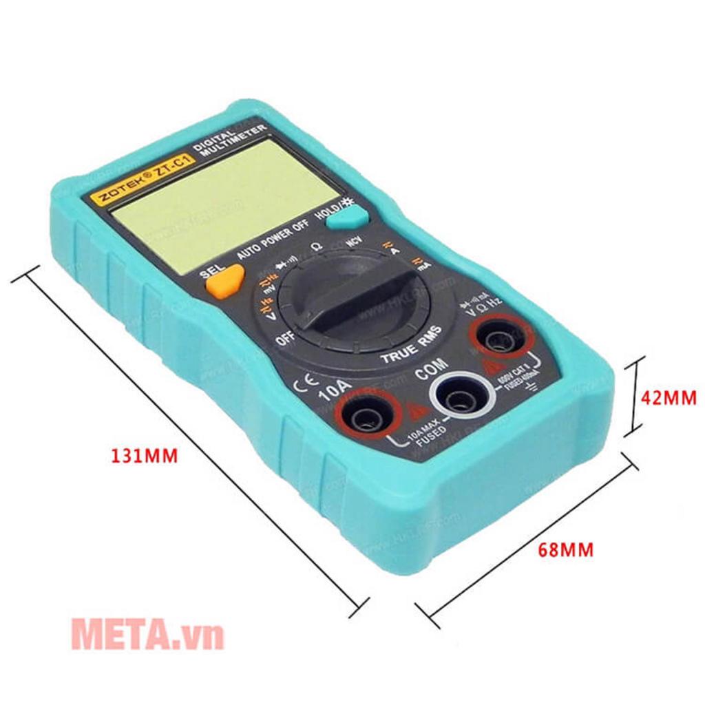 Màn hình LCD 4000 counts hiển thị rõ ràng